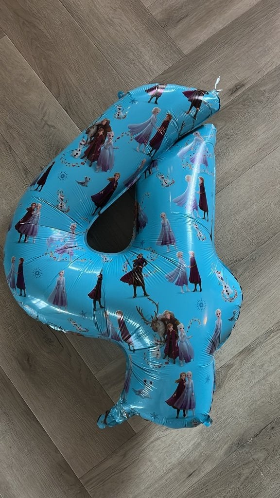 Ballon 4 jaar Frozen, Ophalen, Zo goed als nieuw, Versiering, Verjaardag