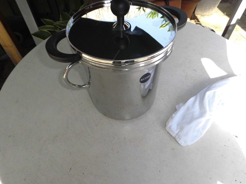 Alessi couscous ketel /pasta pan, Ophalen, Zo goed als nieuw, Rvs, Kookpan