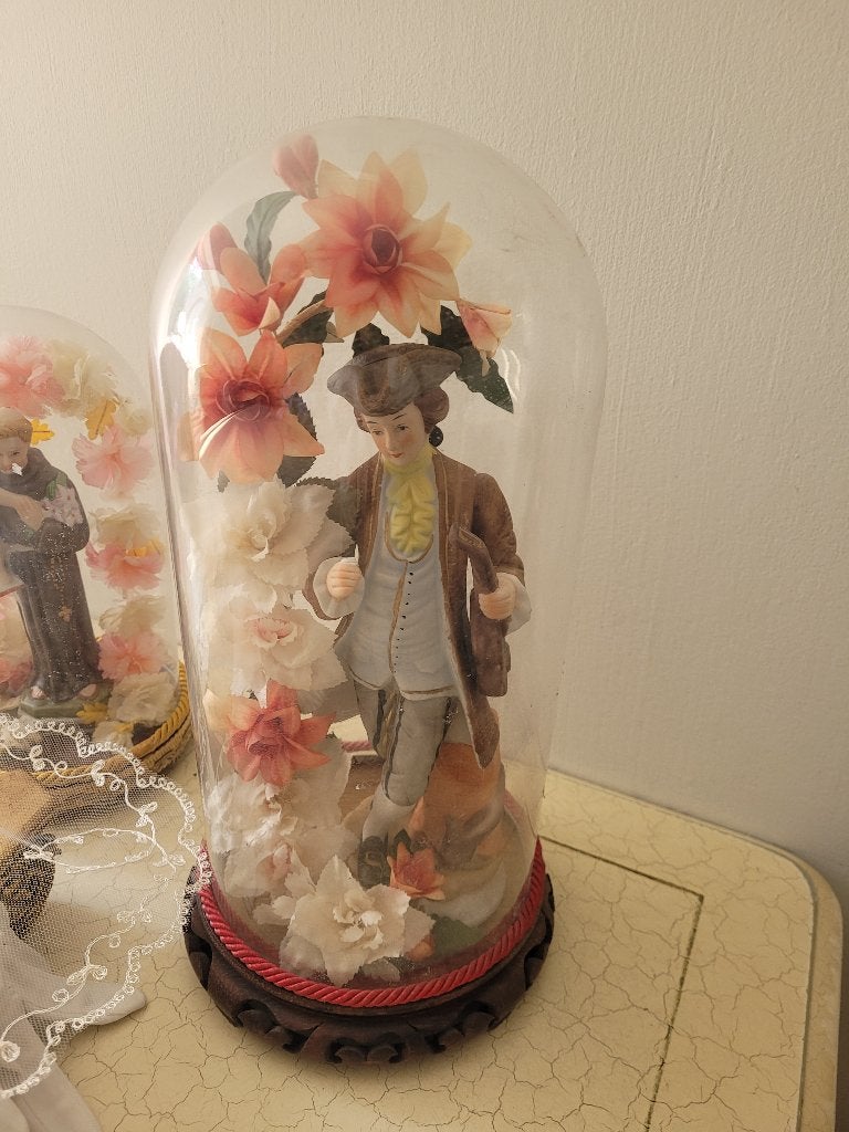 Vintage stolpje met inhoud foto 1 t/m 4
