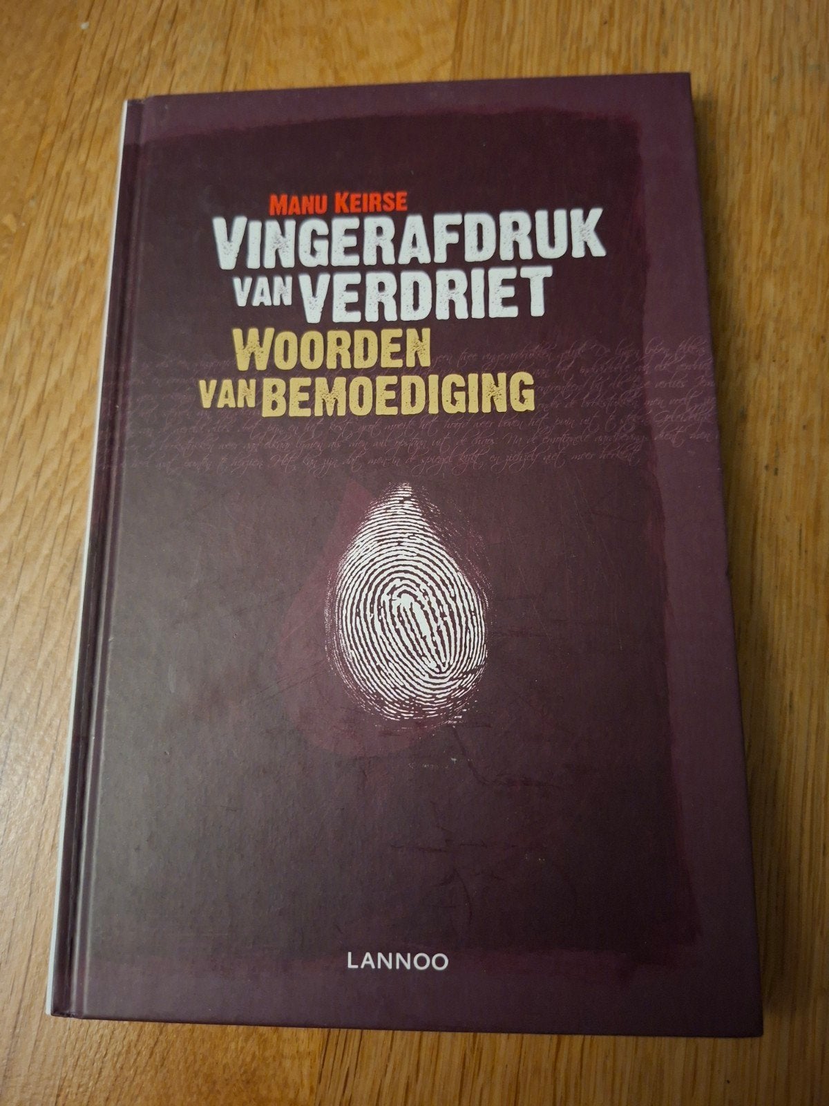 Manu Keirse - Vingerafdruk van verdriet, Sociale wetenschap, Ophalen of Verzenden, Zo goed als nieuw, Manu Keirse