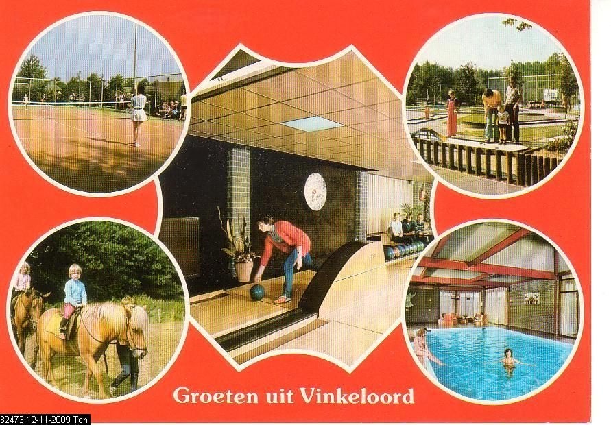 Ansichtkaart 	Vinkel	Vinkeloord Vrijetijdspark	5-luik, Verzamelen, Verzenden, 1960 tot 1980, Gelopen, Noord-Brabant