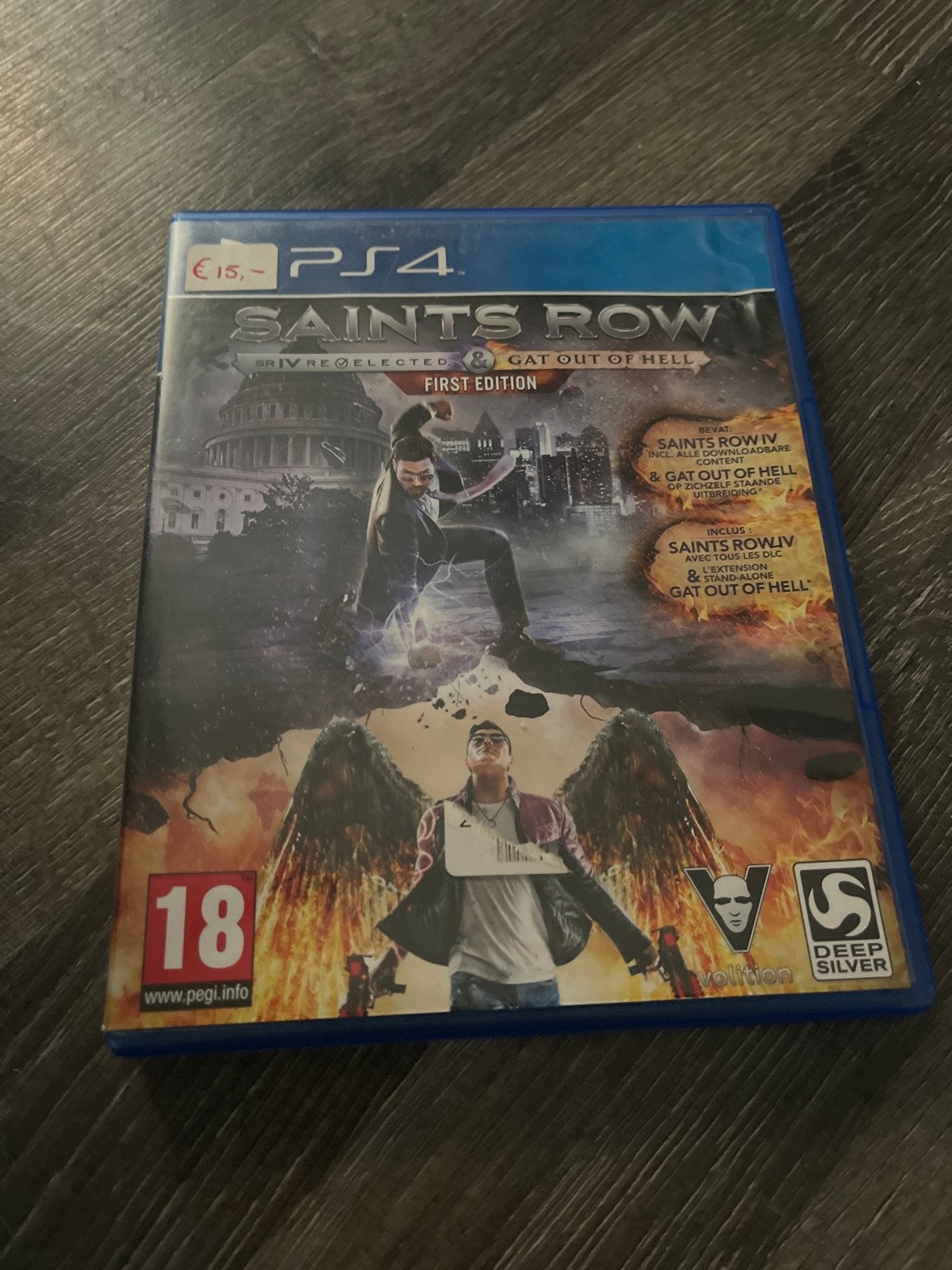 Saints Row IV Re-Elected & Gat out of Hell PS4, Ophalen of Verzenden, Gebruikt, Avontuur en Actie, Vanaf 18 jaar