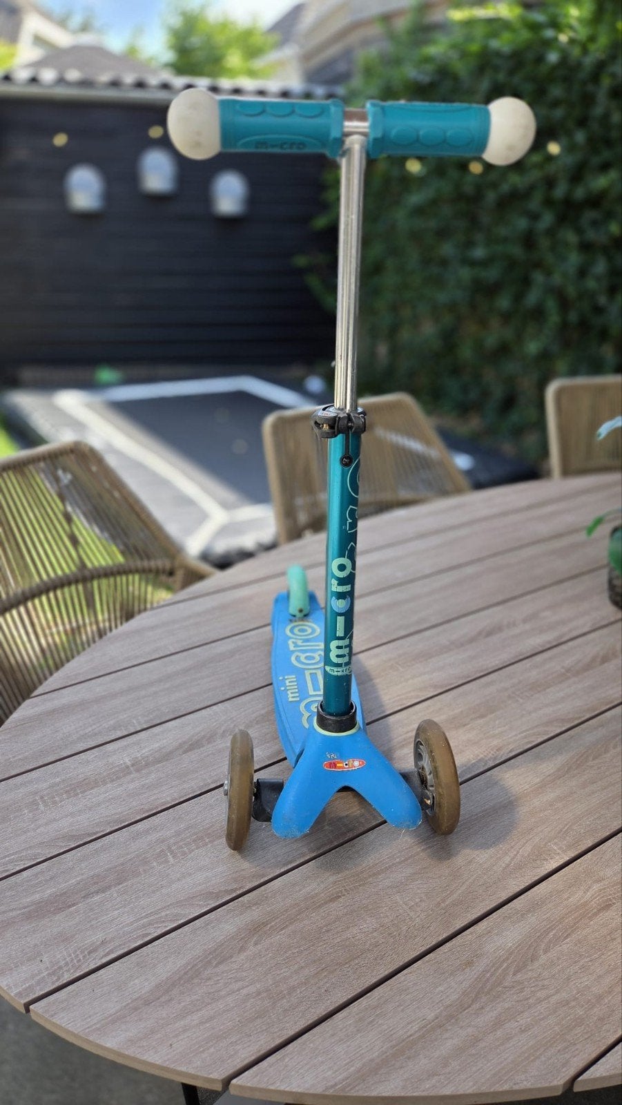 Micro Mini Step met lampjes wielen en stuur - Blauw, Gebruik, Fietsen en Brommers, Steps, Ophalen, Gebruikt, Gewone step, Micro