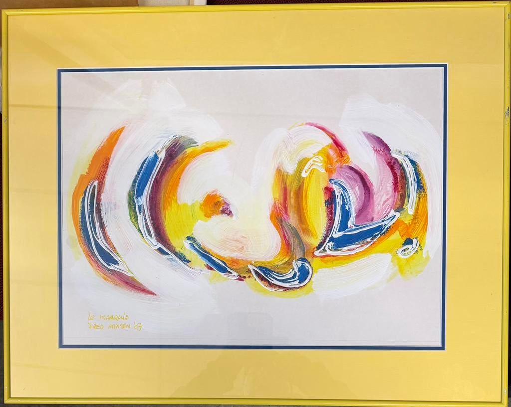 Le Marquis Fred Hansen II, Antiek en Kunst, Kunst | Schilderijen | Abstract, Ophalen
