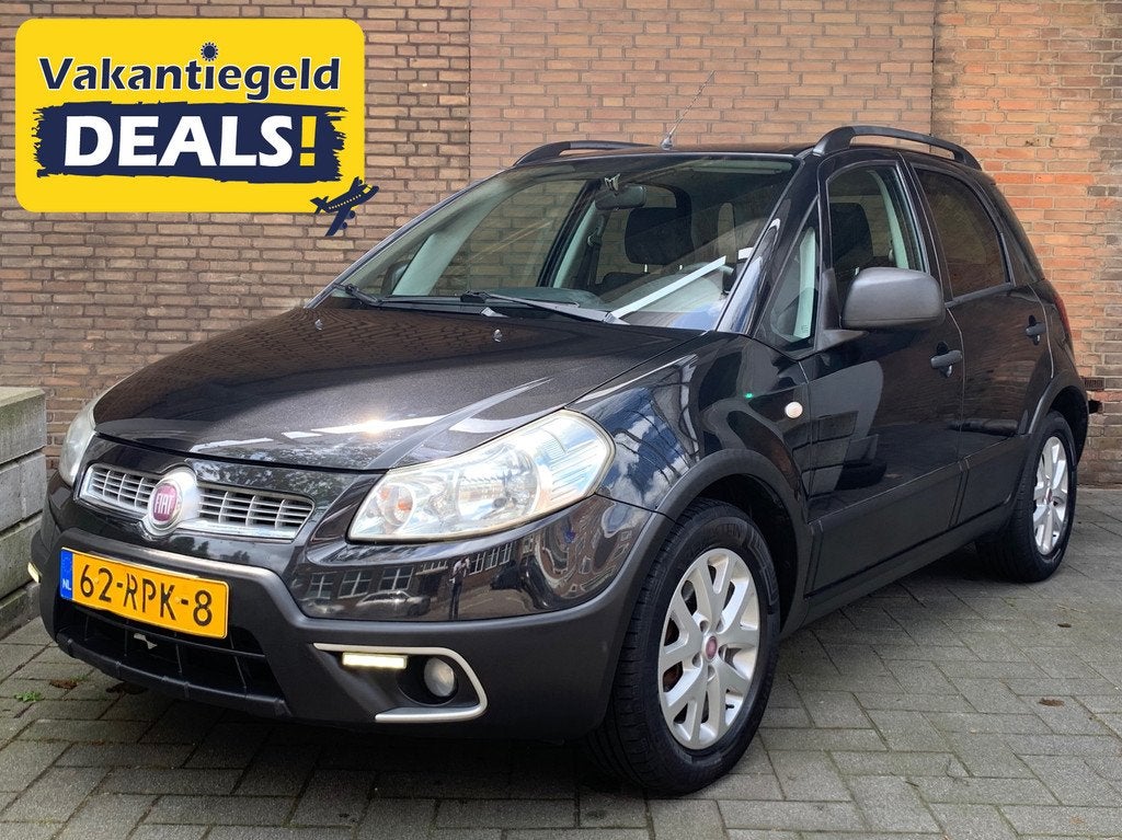Fiat Sedici 1.6-16V Young|Automaat|152000KM|Airco|, Auto's, Euro 5, Gebruikt, Zwart, 4 cilinders