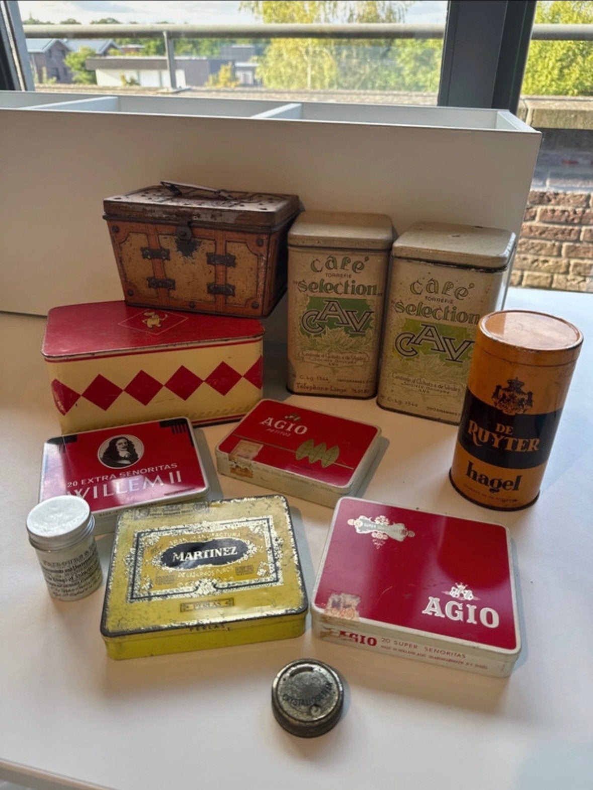 Collectie Vintage Blikken en Doosjes - Diverse Merken, Verzamelen, Ophalen of Verzenden, Gebruikt, Overige, Overige merken
