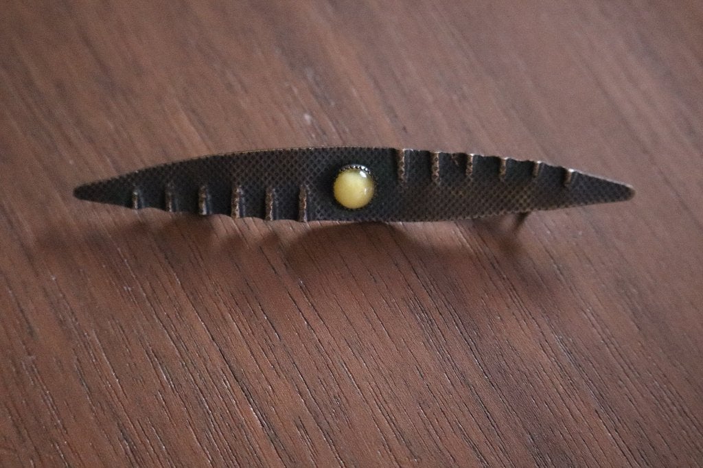 Antieke Amsterdamse School Art Deco broche c 1925, Antiek en Kunst, Ophalen of Verzenden, Dames