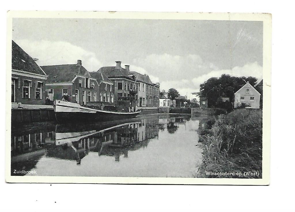 Zuidbroek -Winschoterdiep, Verzenden, 1920 tot 1940, Gelopen, Groningen