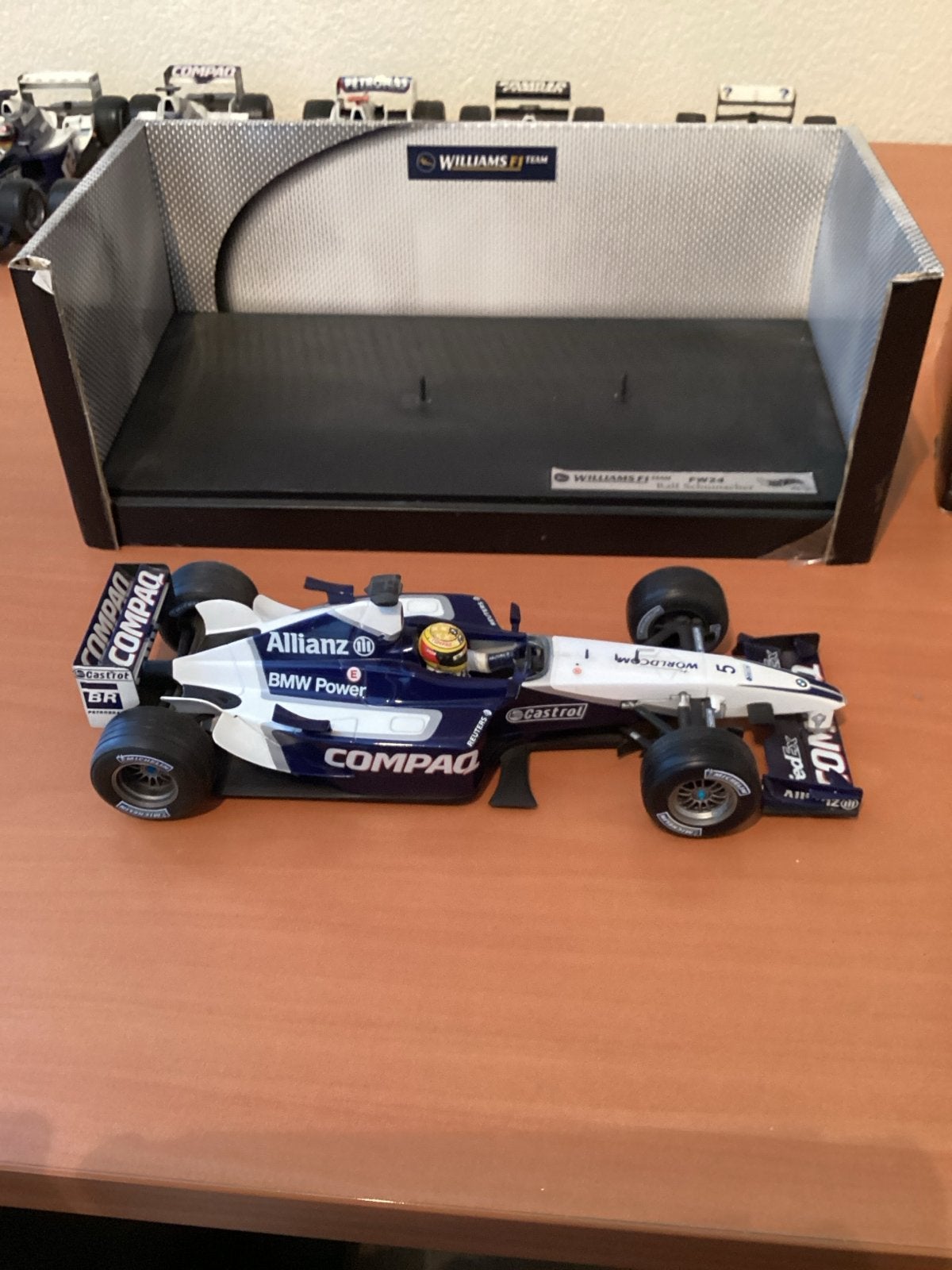 Williams F1 FW24 Ralf Schumacher schaalmodel Hotweels, Ophalen of Verzenden, Zo goed als nieuw, Auto, Overige merken