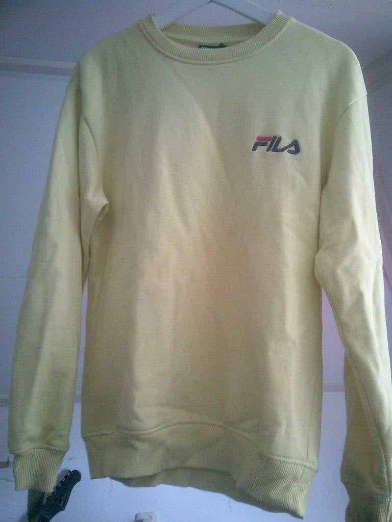 Zachtgele sweater FILA, Verzenden, Zo goed als nieuw