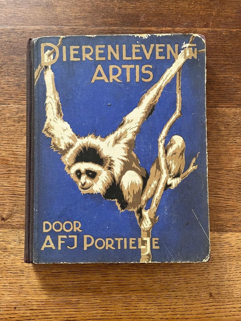 Dierenleven in Artis Verkade plakboek compleet, Ophalen, Gebruikt