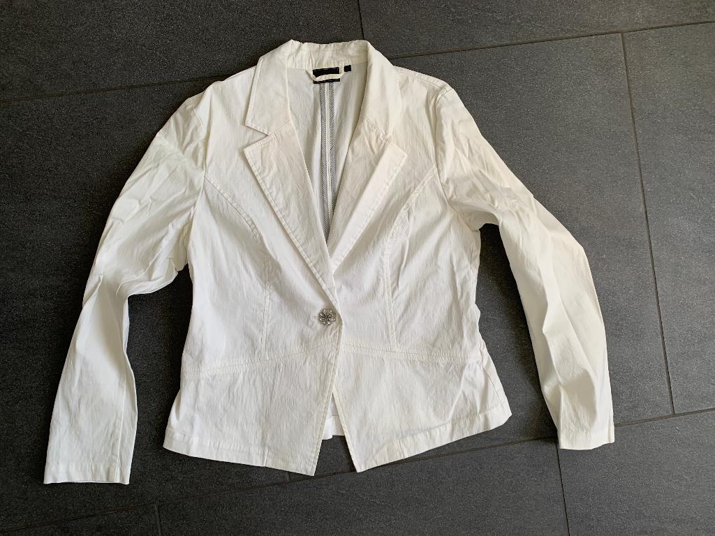 Rainbow dames colbert blazer wit mt L, Maat 38/40 (M), Rainbow, Wit, Ophalen of Verzenden