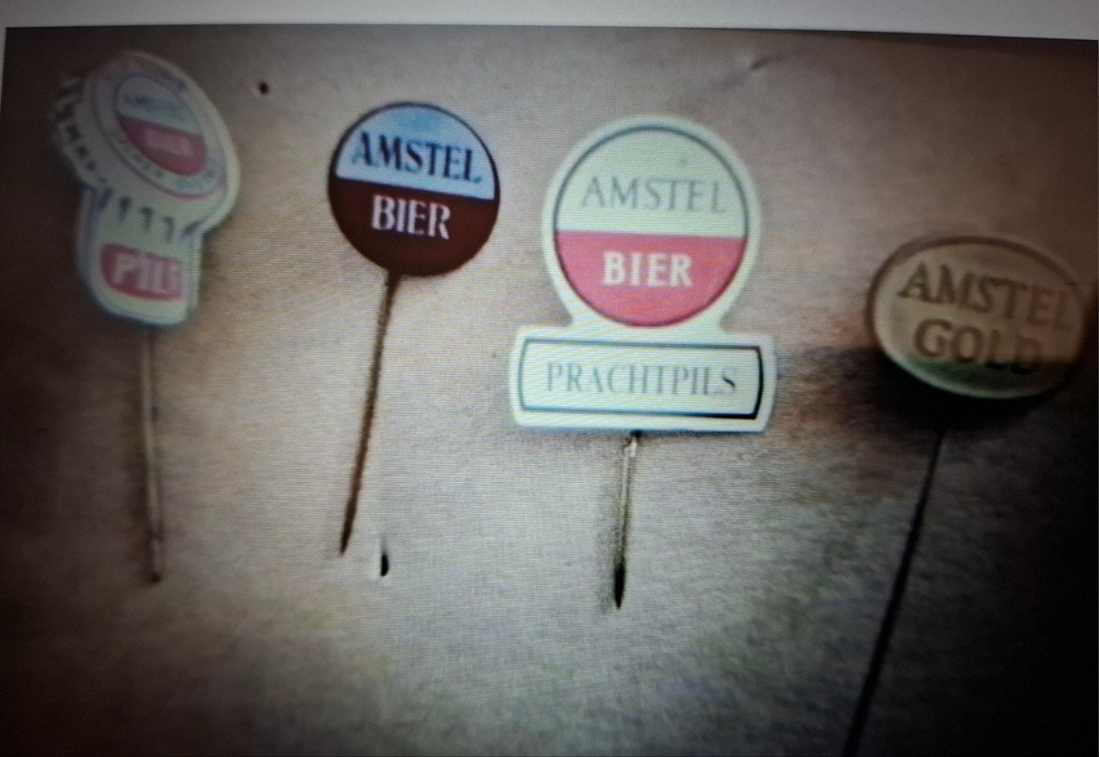 5 Speldjes Amstel bier, Ophalen of Verzenden, Zo goed als nieuw, Merk, Speldje of Pin