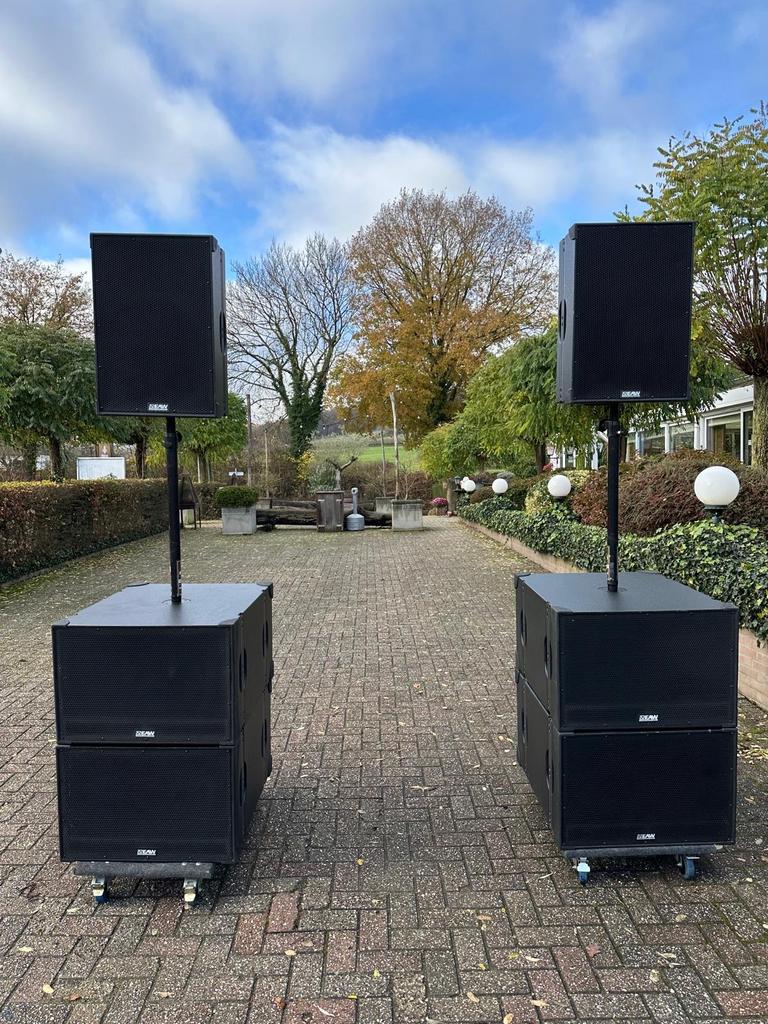 EAW NT Geluidsset: 2 x NT59 toppen en 4 x NTS22 subs Bandset, Audio, Tv en Foto, Gebruikt, Overige typen, 120 watt of meer, Ophalen