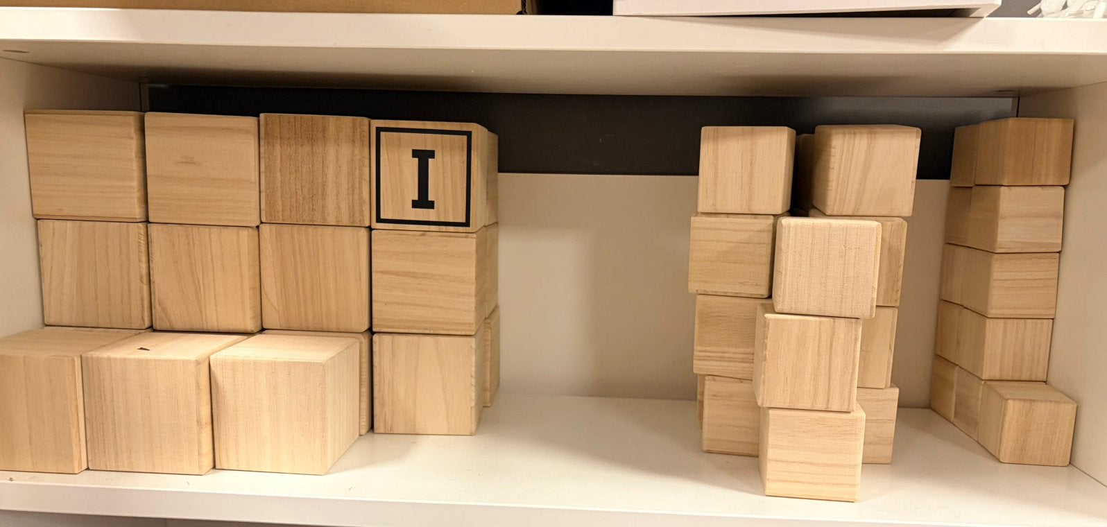 Partij 65 nieuwe houten blokken om te personaliseren, Nieuw, Overige merken, Bruin, Knutselmateriaal