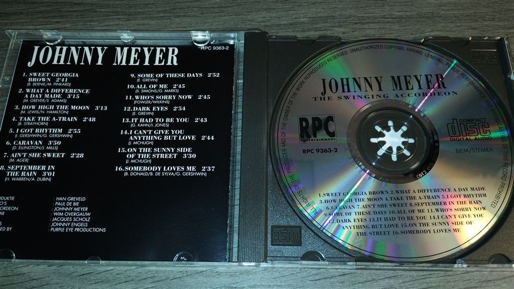 Johnny Meyer - The Swinging Accordeon, Ophalen of Verzenden, Zo goed als nieuw