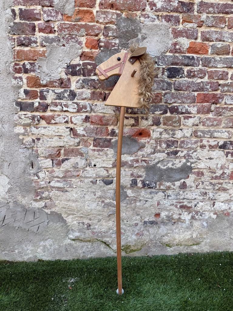 Houten stokpaard met wieltje, Ophalen, Gebruikt, Rij- of Hobbelspeelgoed