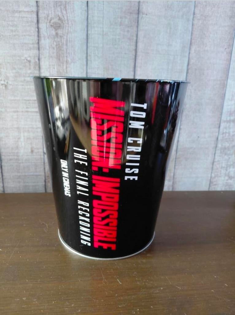 Mission Impossible Final Reckoning popcorn bucket., Ophalen of Verzenden, Zo goed als nieuw, Film, Gebruiksvoorwerp