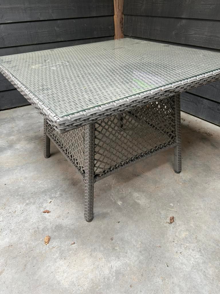Tuintafel, Ophalen, Gebruikt, Rechthoekig, Aluminium