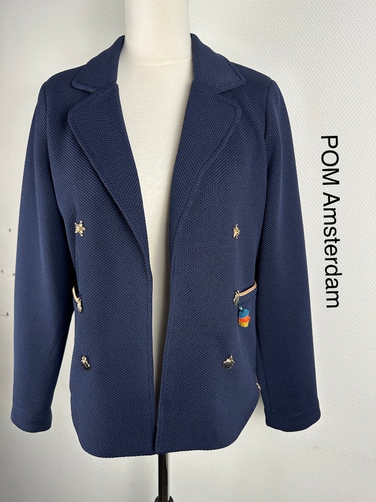 POM Amsterdam Blazer  (mt: 40) 31,1/376, Maat 38/40 (M), POM Amsterdam, Blauw, POM Amsterdam