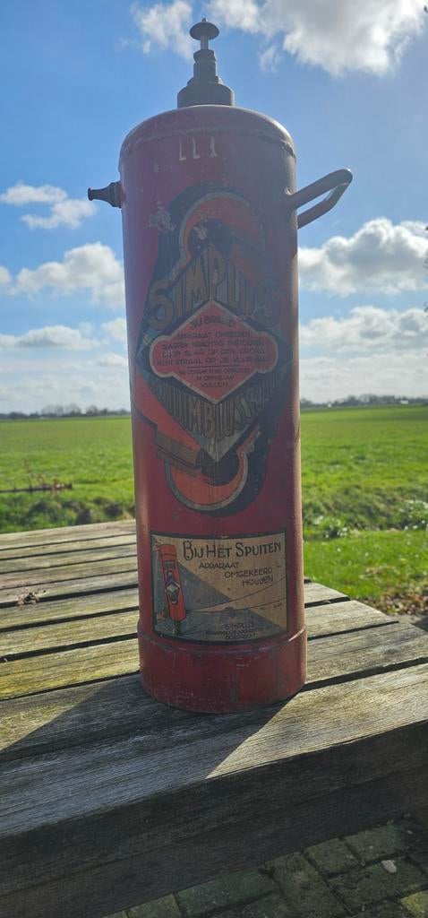 Vintage Simplus schuimblusser - Decoratief brandblusser, Ophalen