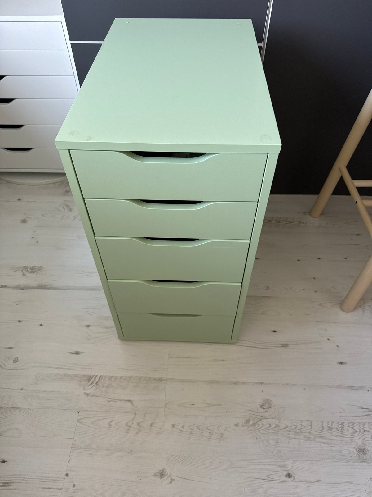 IKEA Alex ladeblok - Lichtgroen, Ophalen, Overige materialen, Minder dan 50 cm, Gebruikt