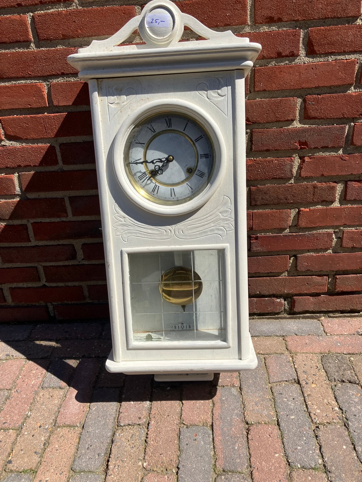 Mooie wandklok, Ophalen, Met slagwerk, Analoog, Wandklok