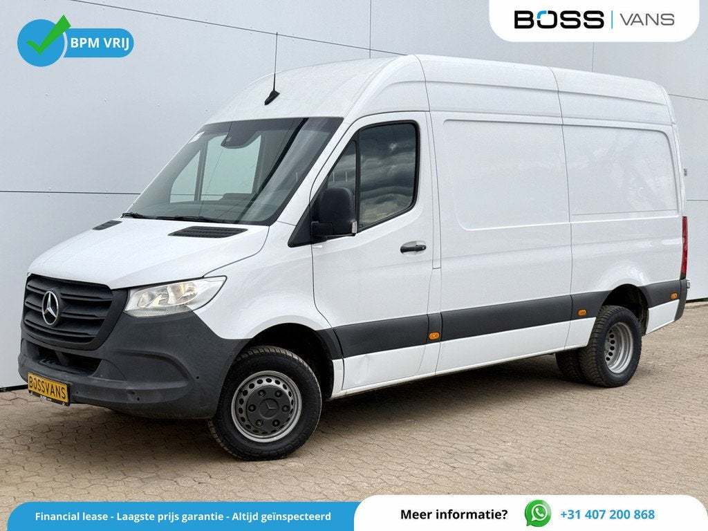 Mercedes-Benz Sprinter 516 2.2 CDI L2H2 Dubbellucht 10 Inch, Auto's, Bestelauto's, 13 km/l, Gebruikt, Zwart, 4 cilinders
