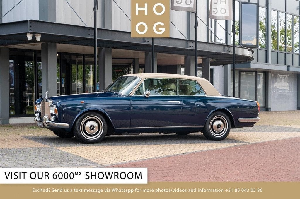 Rolls-Royce Corniche II Coupe (bj 1978, automaat), Auto's, Oldtimers, Bedrijf, Te koop, Lederen bekleding, Rolls-Royce, Benzine