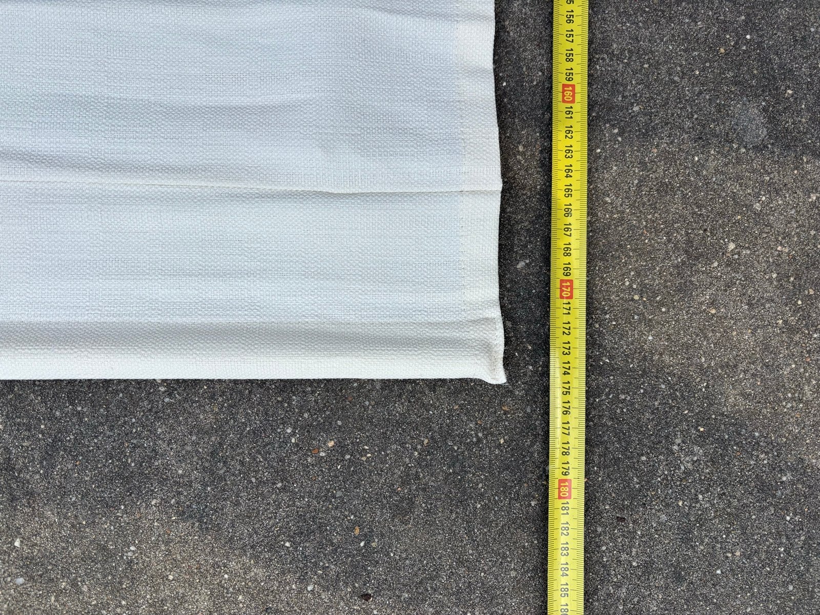 Crème vouwgordijn - 60x178 cm - Zo goed als nieuw, Ophalen, Inclusief montageonderdelen, Overige merken, Zo goed als nieuw