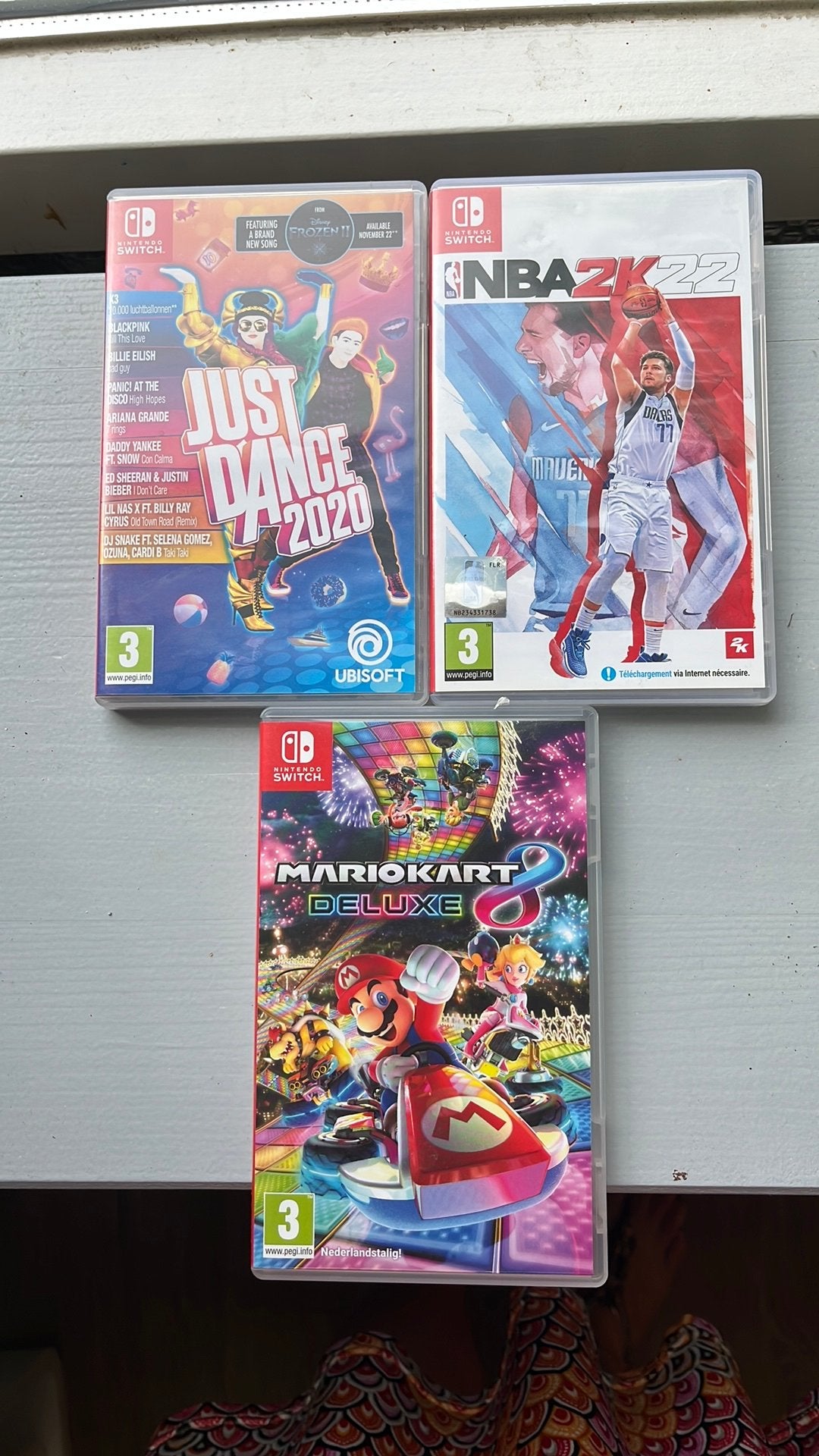 3 spellen (oa Mario Kart 8 deluxe), los of samen te koop, Ophalen of Verzenden, Zo goed als nieuw, Sport, 3 spelers of meer