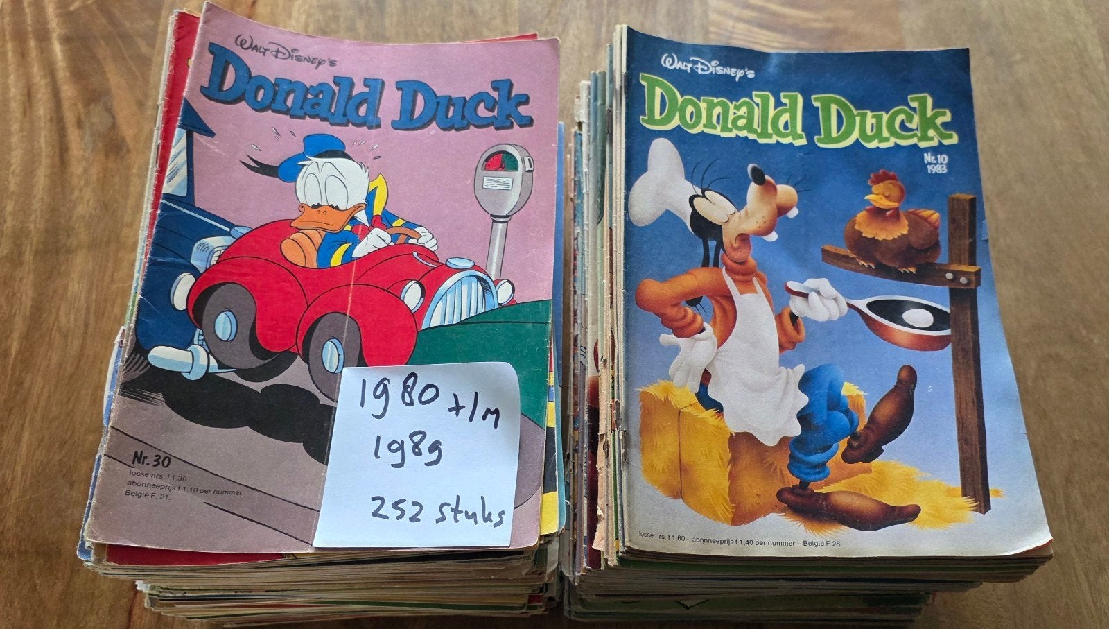 Donald Duck weekbladen 1980-1989 - 252 stuks, Meerdere stripboeken, Ophalen of Verzenden, Gelezen