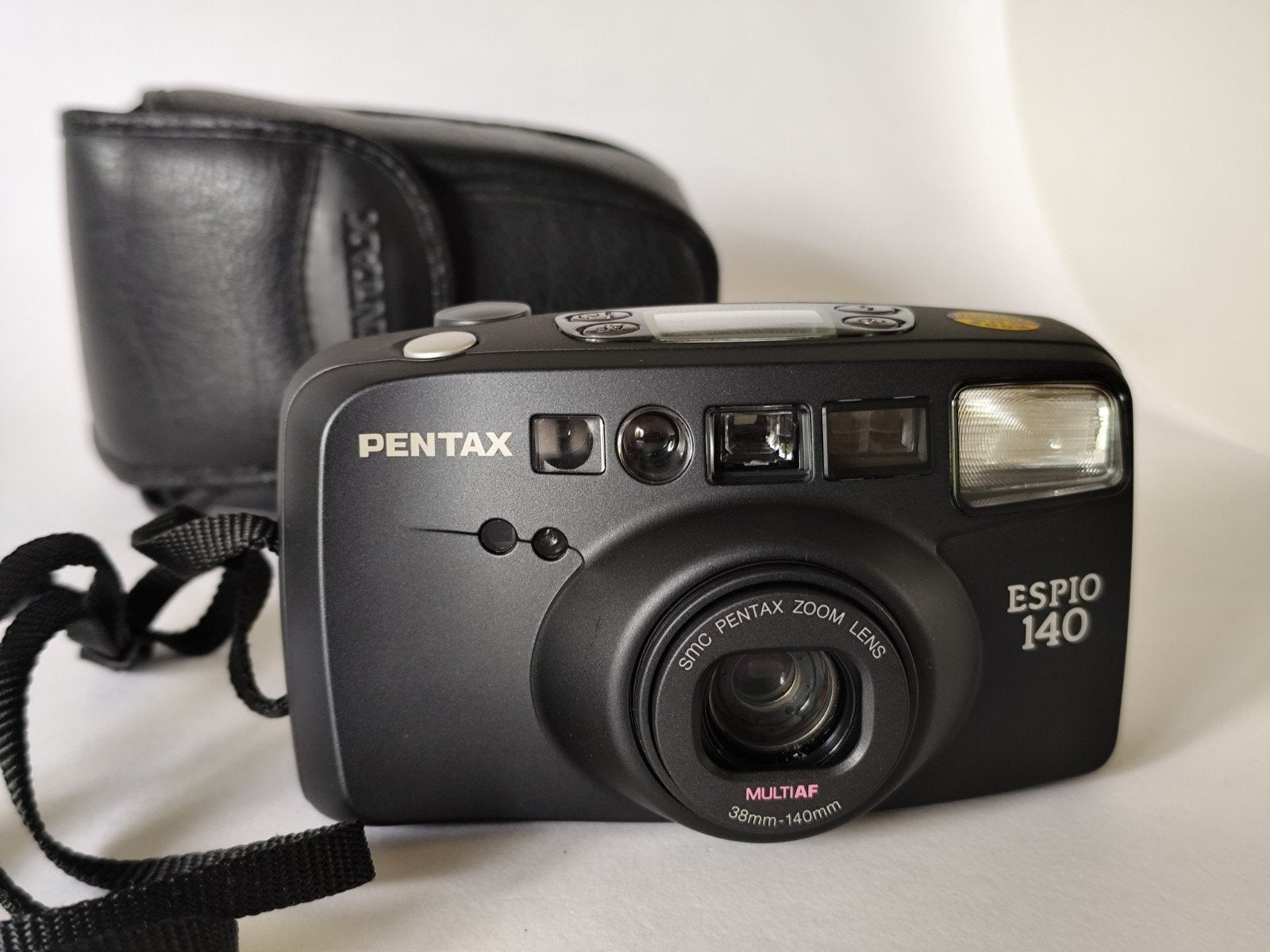 Pentax Espio 140 Compact Camera met Tasje - Volledig Getest, Compact, Onbekend, Ophalen of Verzenden, Zo goed als nieuw