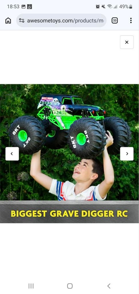 Super grote Grave digger gereserveerd, Ophalen of Verzenden, Gebruikt