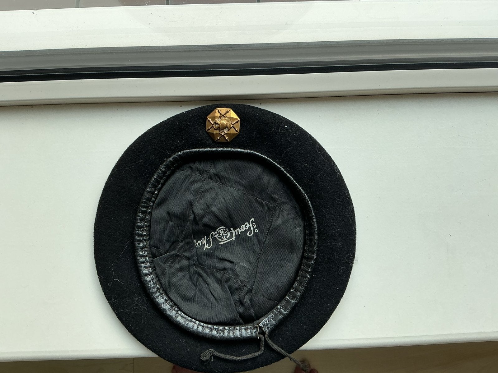 Landmacht baret met embleem, Verzamelen, Ophalen of Verzenden, Landmacht, Nederland, Helm of Baret