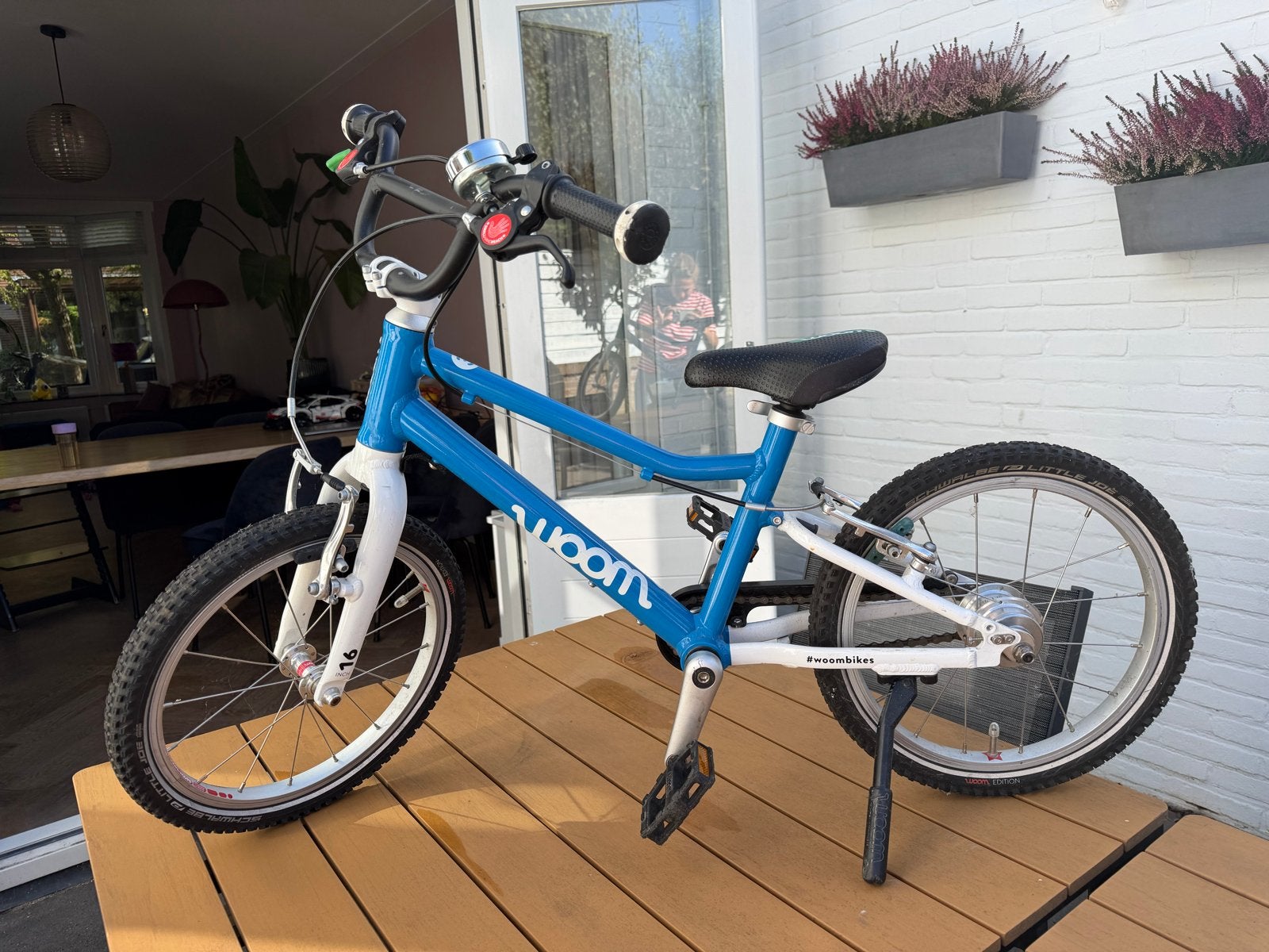 Woom 3 kinderfiets 16 inch, Fietsen en Brommers, Fietsen | Kinderfietsjes, Ophalen, Gebruikt, Schijfrem, 16 tot 20 inch