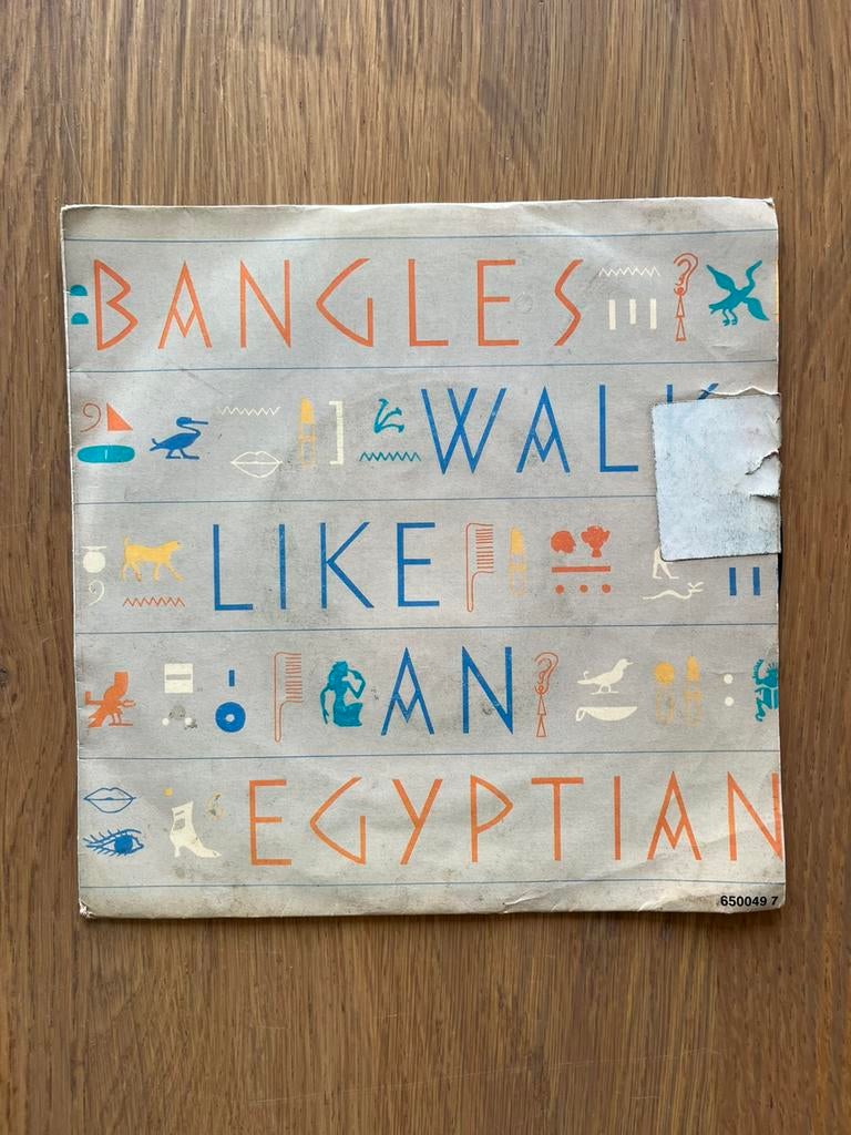 The Bangles -  Walk Like an Egyptian (CBS Inc.), Cd's en Dvd's, Vinyl | Pop, Ophalen of Verzenden, Zo goed als nieuw, Overige formaten