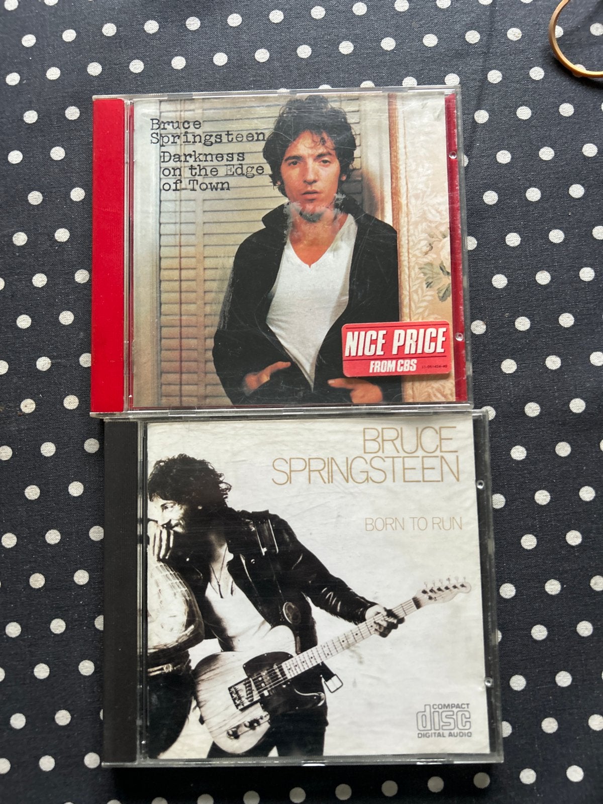 Bruce Springsteen CD's: Darkness on the Edge of Town & Born, Rock, Gebruikt, Ophalen of Verzenden, Inclusief doosje
