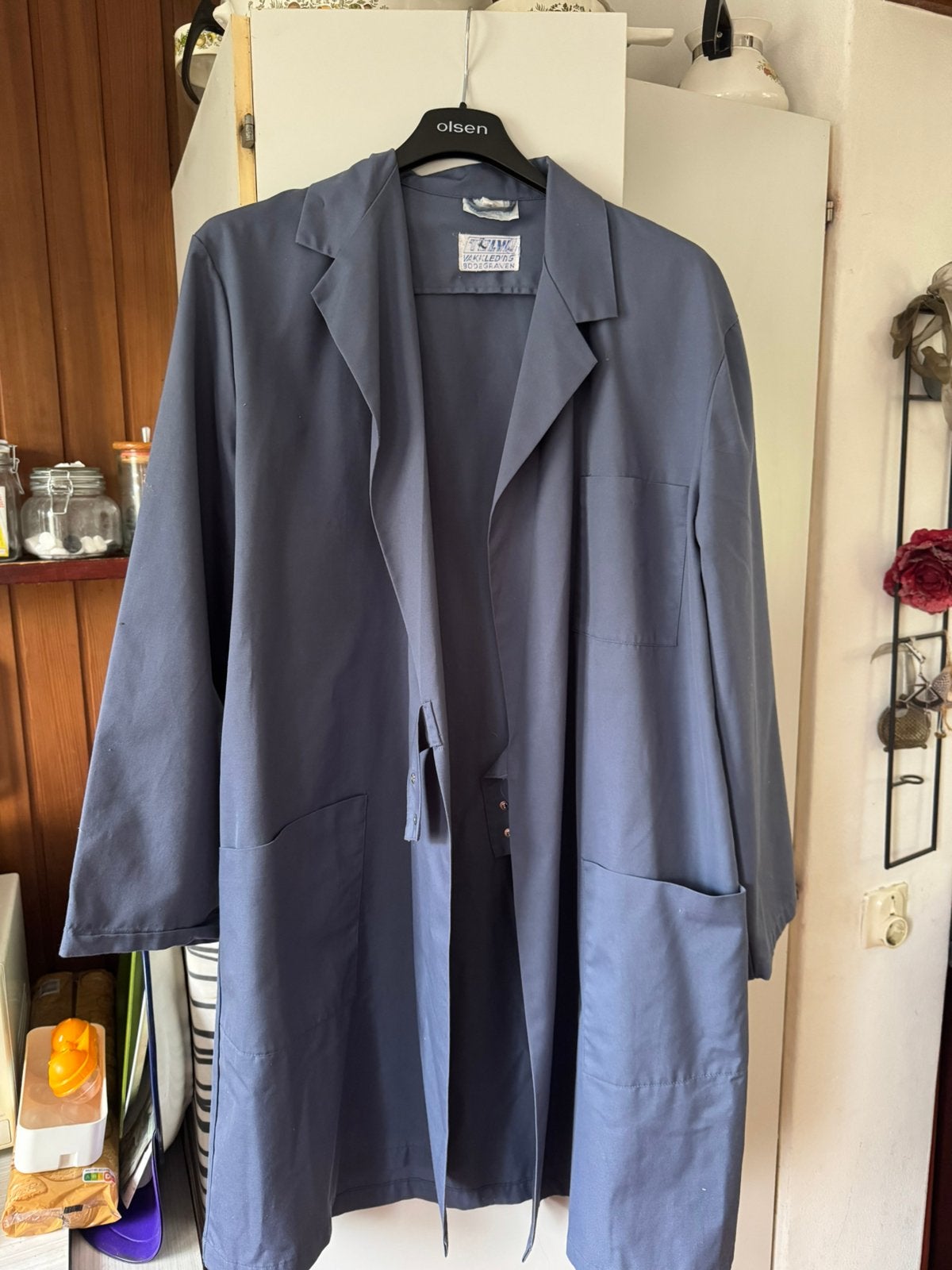 Stofjas maat Telva Vakkleding 56, Ophalen of Verzenden, Zo goed als nieuw, Maat 46/48 (XL) of groter, Blauw