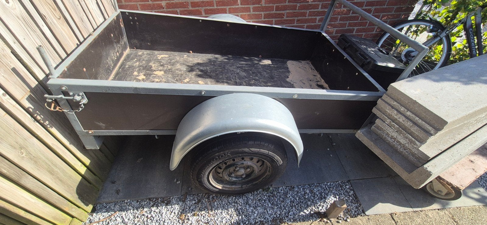 Kleine aanhanger 1.00x1.70m 13-polig, Auto diversen, Aanhangers en Bagagewagens, Ophalen, Nieuw