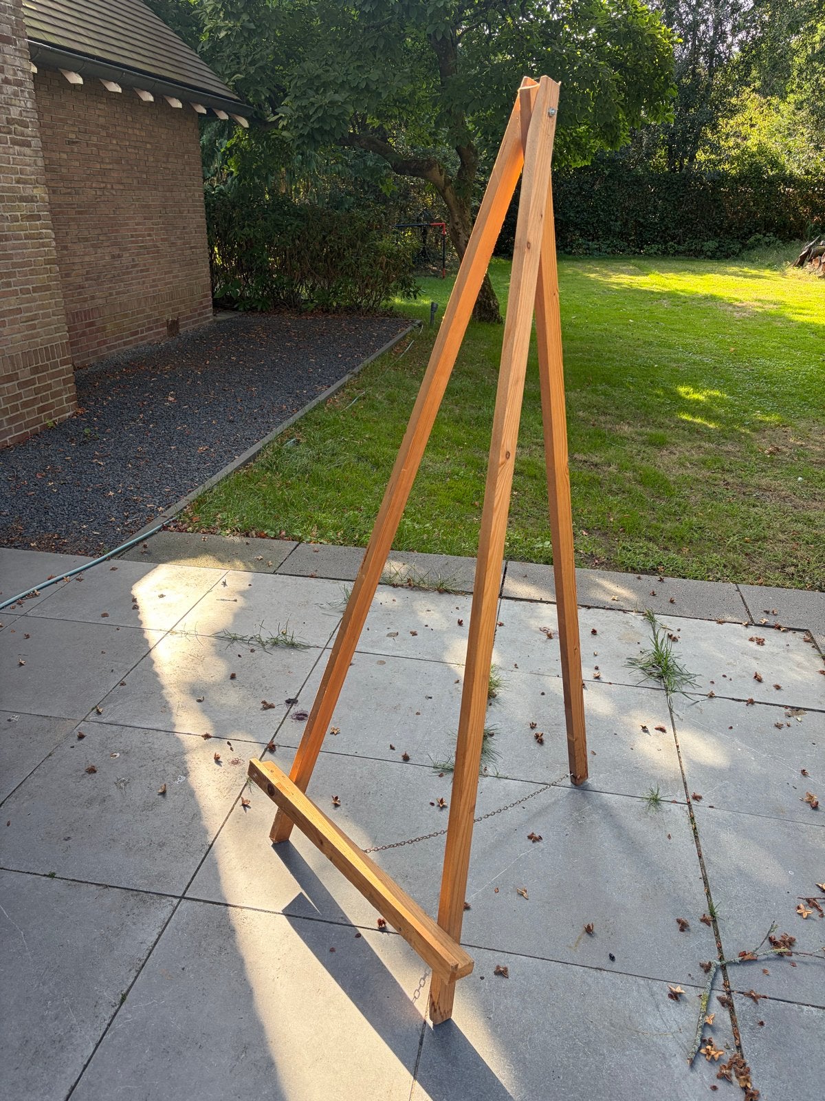 Houten expositie ezel, Ophalen of Verzenden, Gebruikt, Ezel