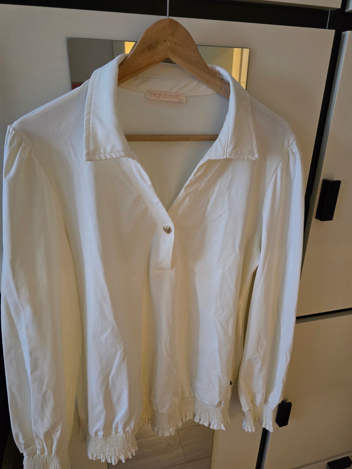 Shirt/ blouse, Kleding | Dames, Blouses en Tunieken, Ophalen of Verzenden, Zo goed als nieuw, Maat 46/48 (XL) of groter, Wit