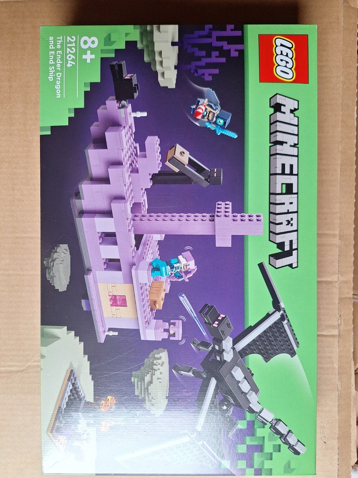 LEGO Minecraft 21264 De Enderdraak en Eindschip, Ophalen of Verzenden, Nieuw, Overige merken