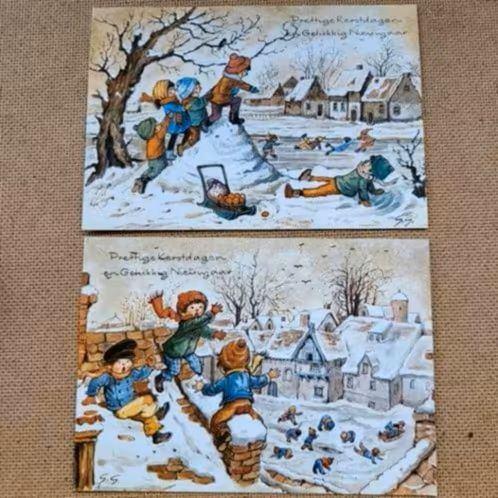 Oude Kerstkaarten, Ophalen of Verzenden, 1960 tot 1980
