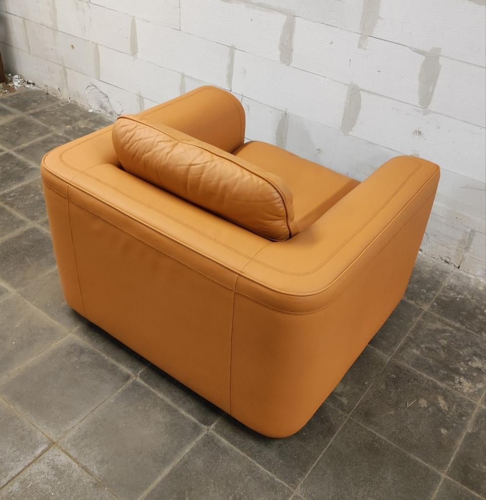 Luxe leren DeSede vintage design fauteuil - i.z.g.st., Ophalen of Verzenden