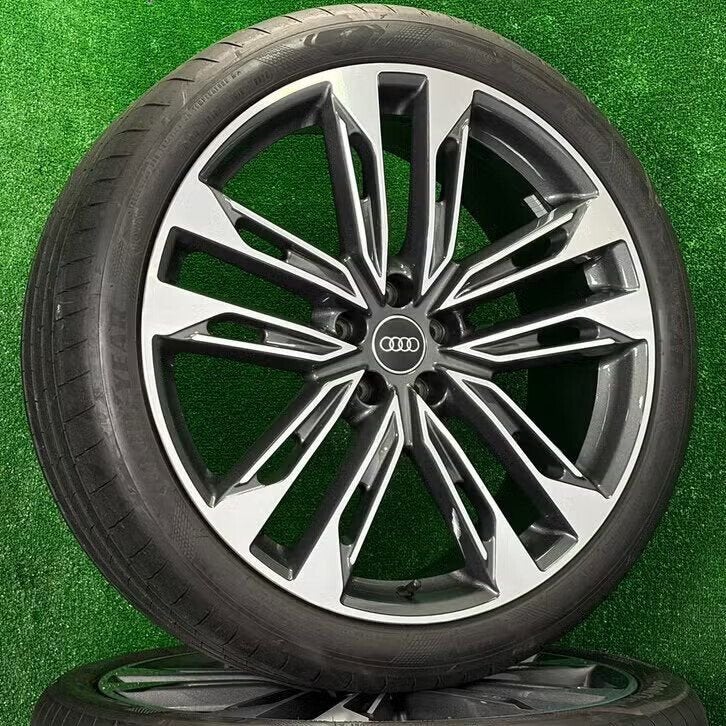 Originele 21 inch Audi velgen met banden A6 S6 C8, Audi, Gebruikt, 255 mm, Banden en Velgen