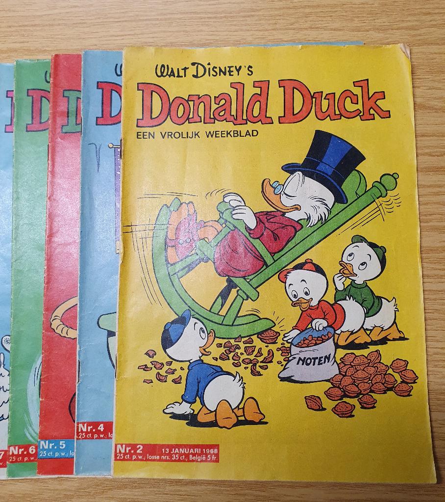 Donald Duck stripboeken weekblad uit 1968 totaal 23 stuks, Ophalen of Verzenden, Zo goed als nieuw, Walt Disney  Donald duck, Meerdere stripboeken