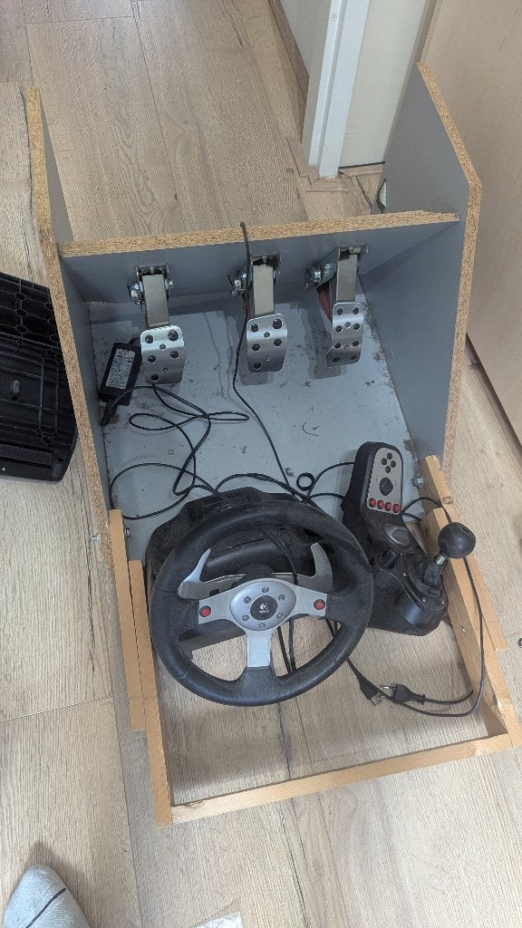 Logitech G25 set met shifter en pedalen, Ophalen, Racestoel, Gebruikt, Force feedback