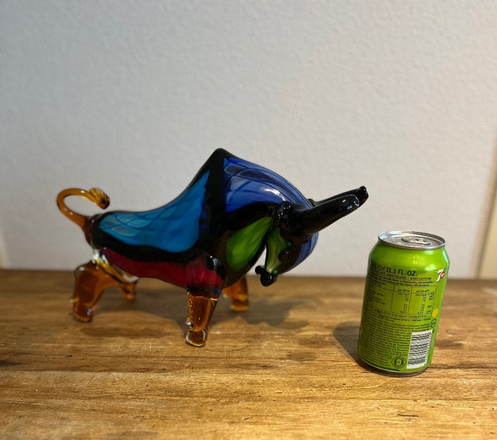 Stier van glas.