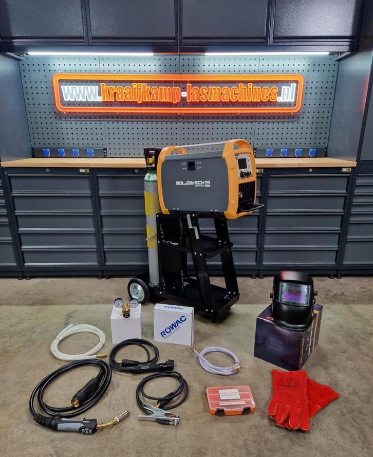 Soldatech ml200hg complete set mig mag lasmachine NIEUW!!, Haverkamp 11, 6051 AC Maasbracht, Info@kraaijkamp-lasmachines.nl, Nieuw